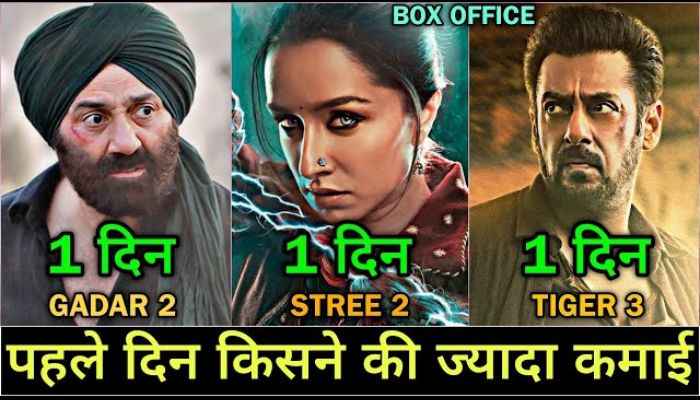 Stree 2 vs Gadar 2 vs Tiger 3 Box Office Comparison